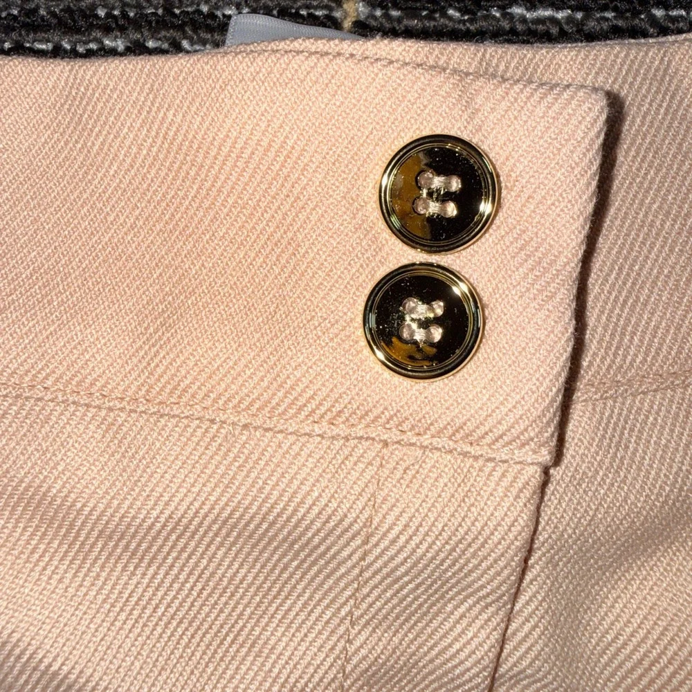 Justice Asymmetrical Pleated Skort Kids Size L 12/14 New Mocha Peach Gold Button